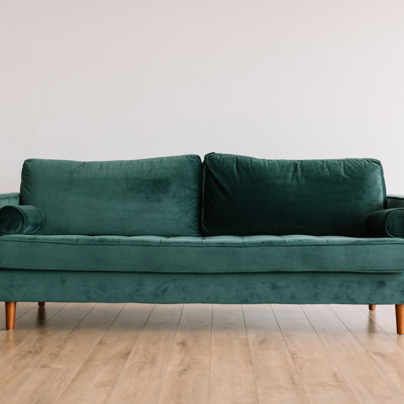 Velvet 3-Seater Sofa